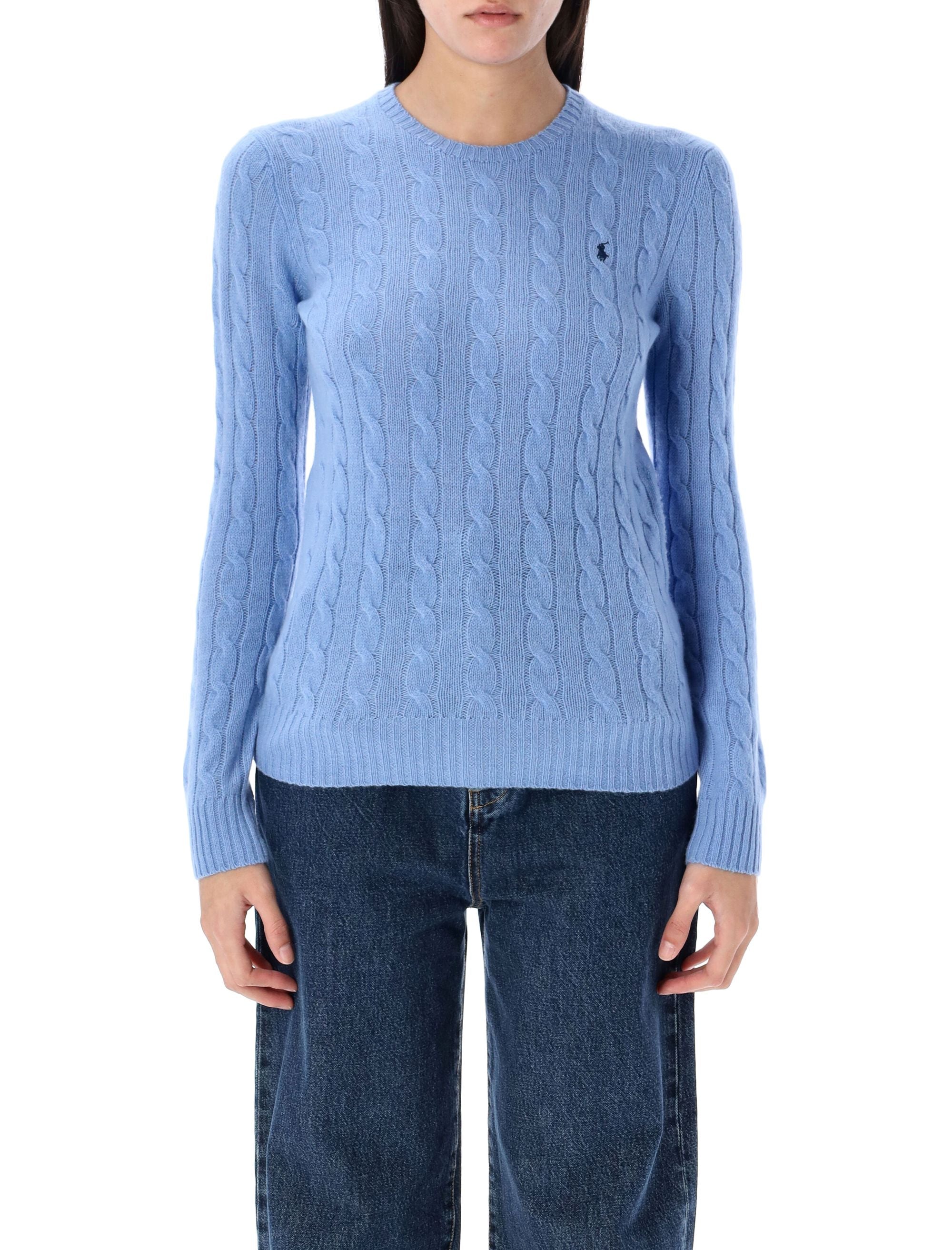 Cable Knit Sweater with Ribbed Trims - Women's Small