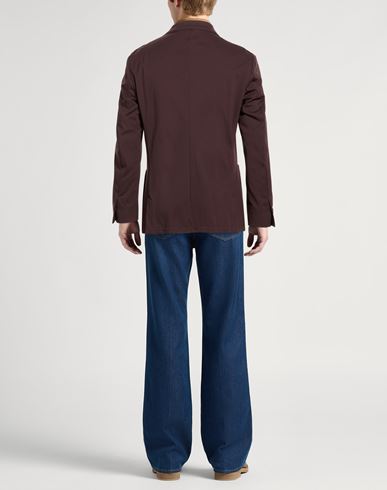 Man Blazer Burgundy Size 42 Polyamide, Elastane