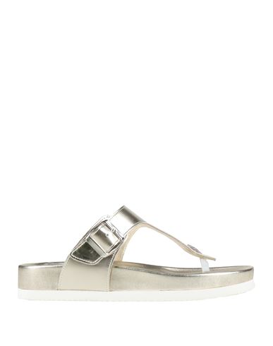 Woman Thong sandal Gold Size 6 Synthetisches Material