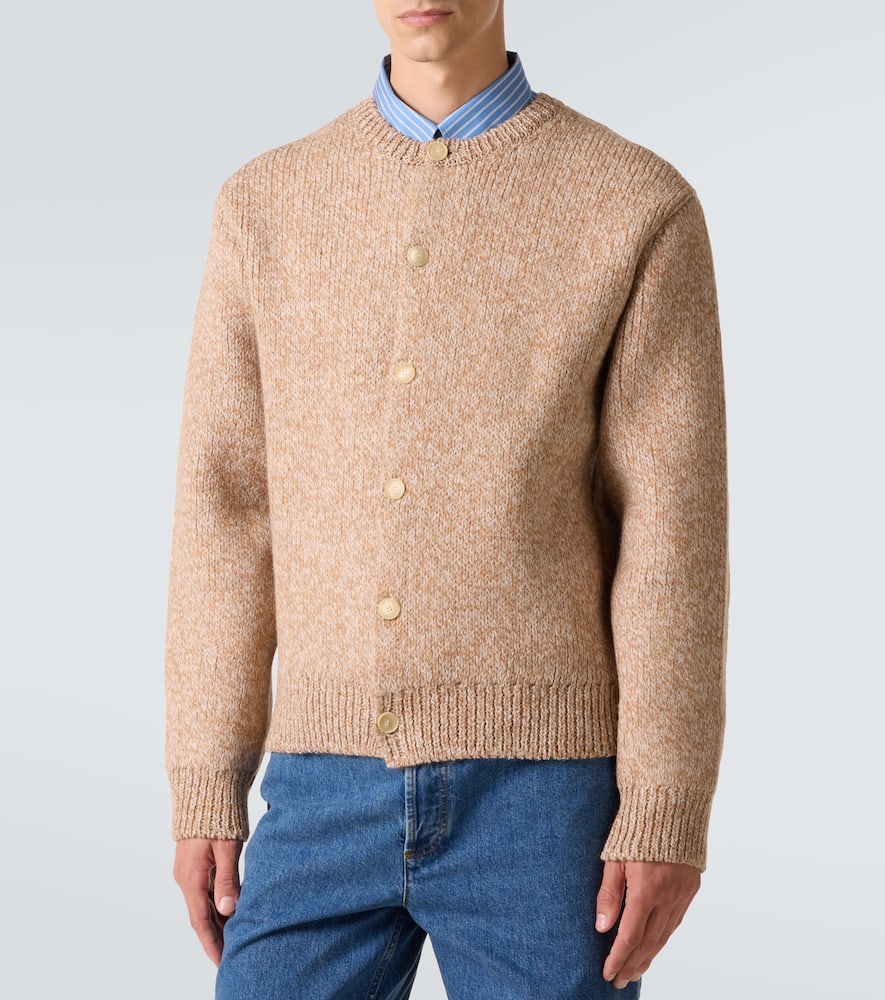 Wool and alpaca-blend cardigan