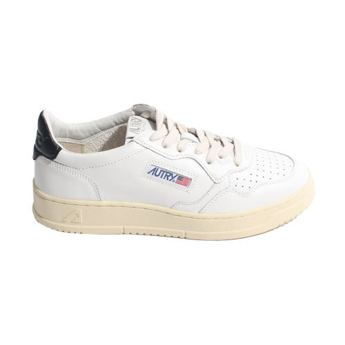 Leather Sneakers With Contrasting Heel Tab