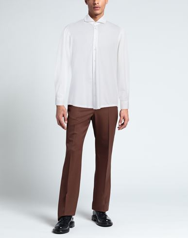 Man Shirt White Size S Polyamide, Polyester, Elastane