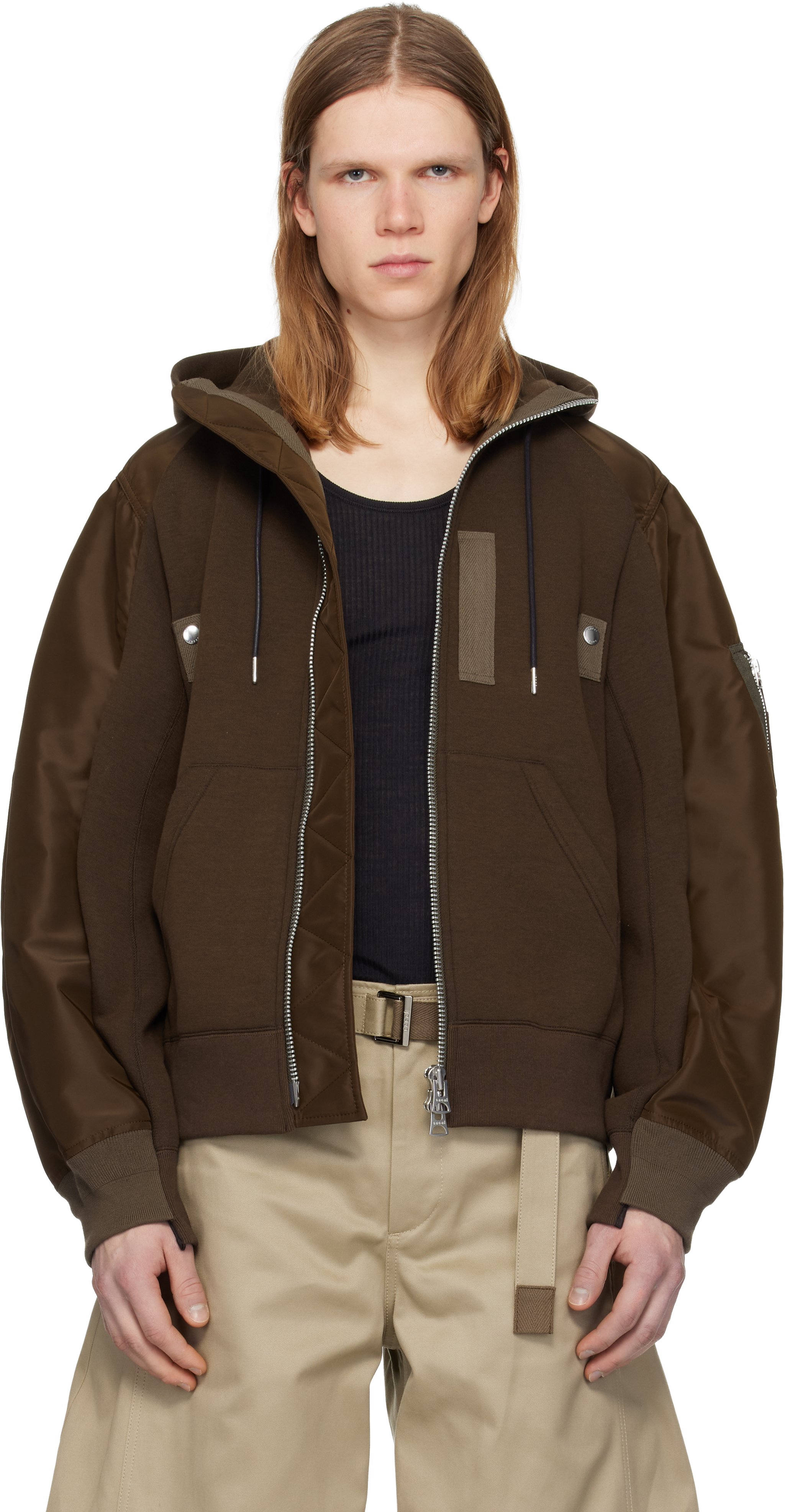 Brown Sponge Sweat Hoodie