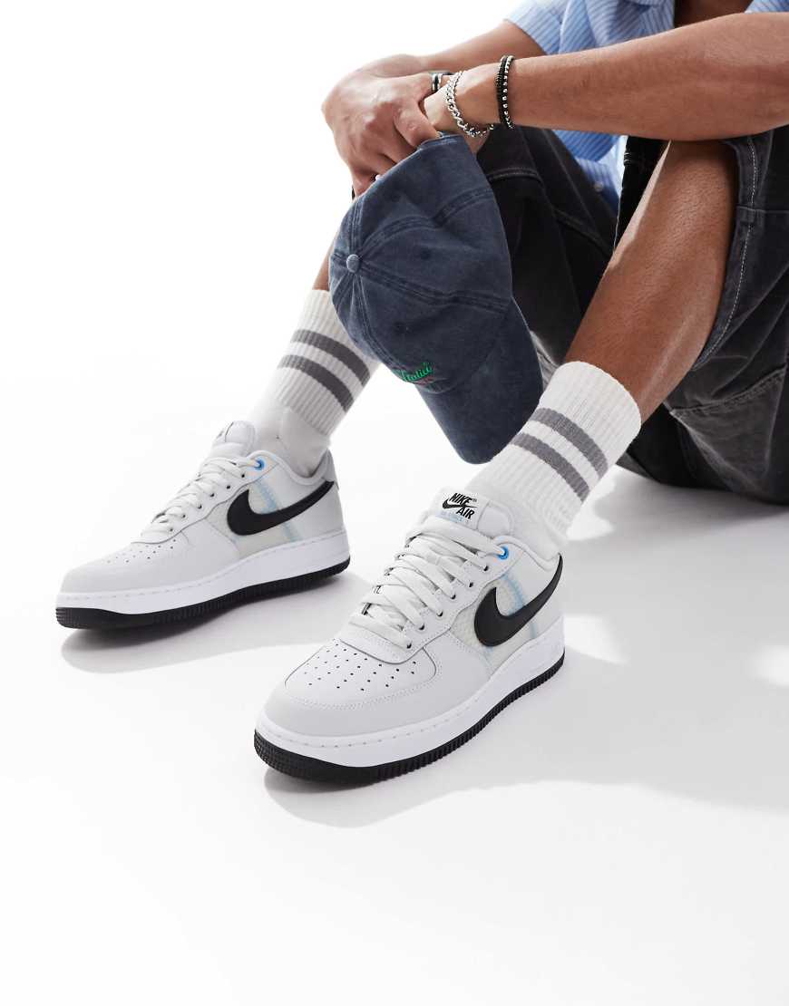 Air Force 1'07 LV8 unisex trainers in grey and black