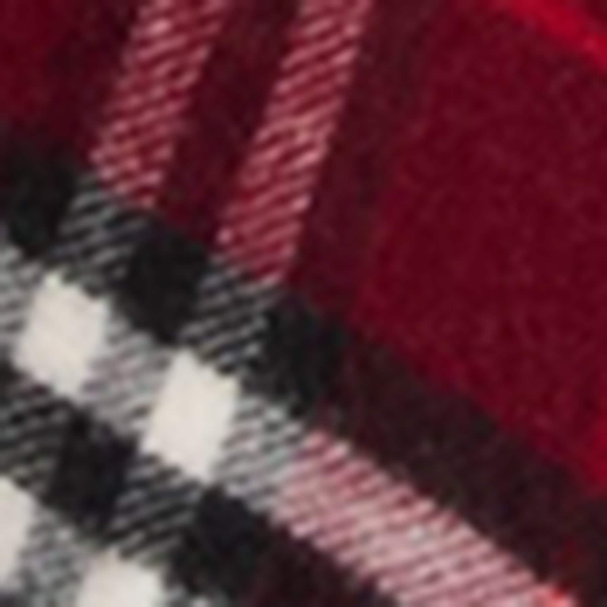 Wool-Cashmere Check Cape