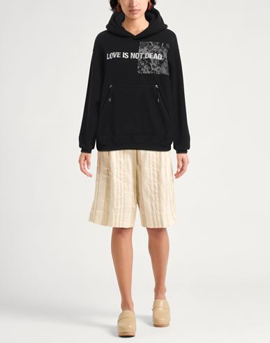 Tanaka Woman Sweatshirt Black Size L Polyester, Cotton, Elastane