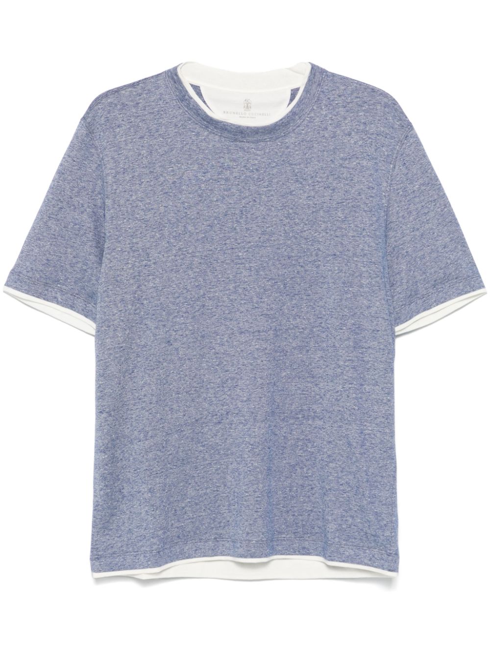 Layered-effect T-shirt - Blue