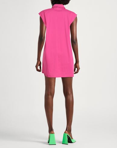 Woman Mini dress Fuchsia Size 8 Cotton, Polyamide, Elastane