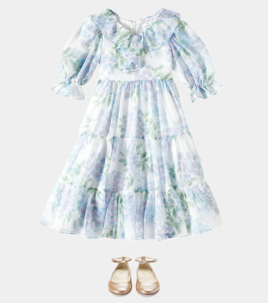 Patachou Party floral tulle tiered dress