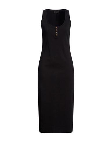 Woman Midi dress Black Size XS Cotton, Elastane