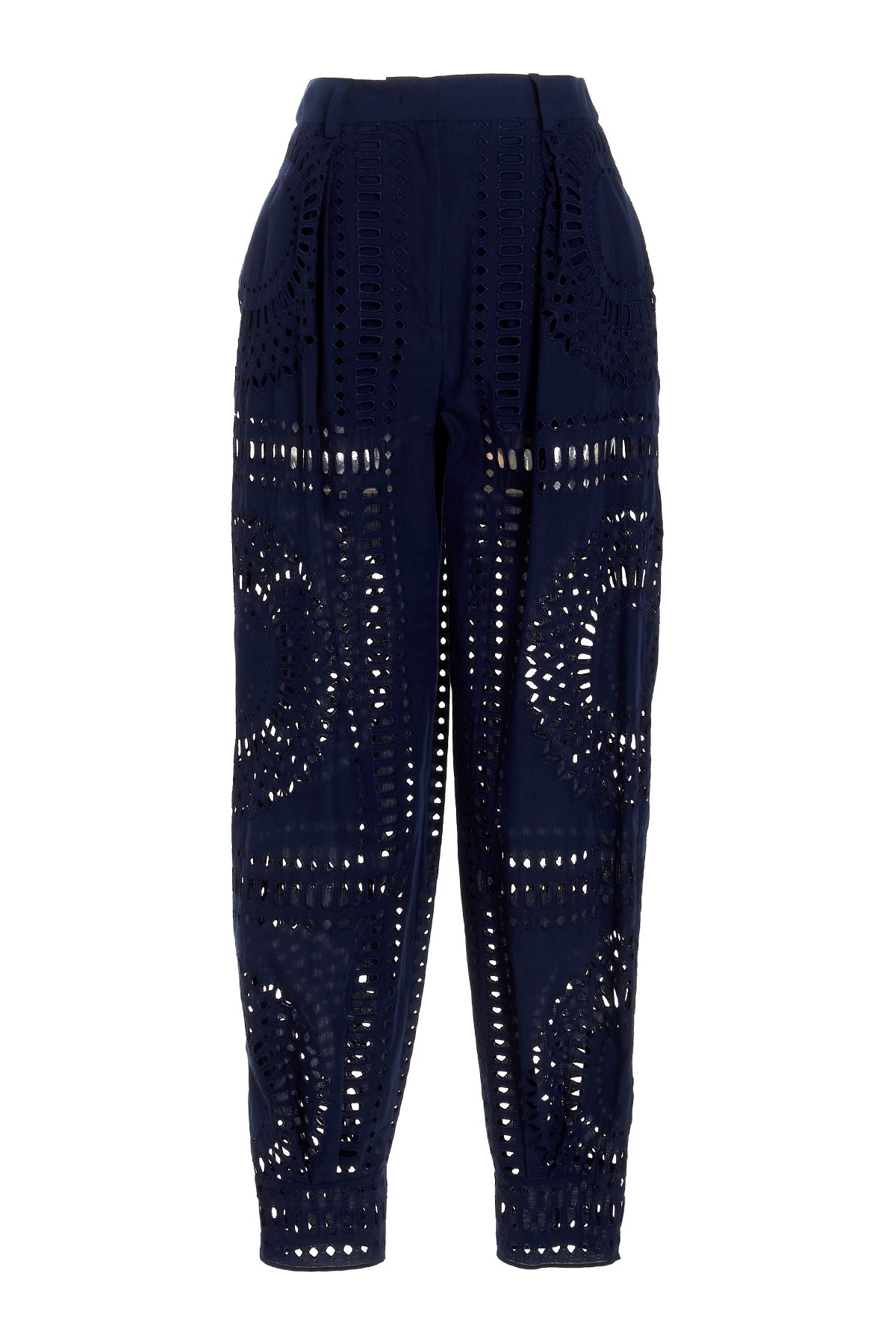 Embroidered Cotton Pants