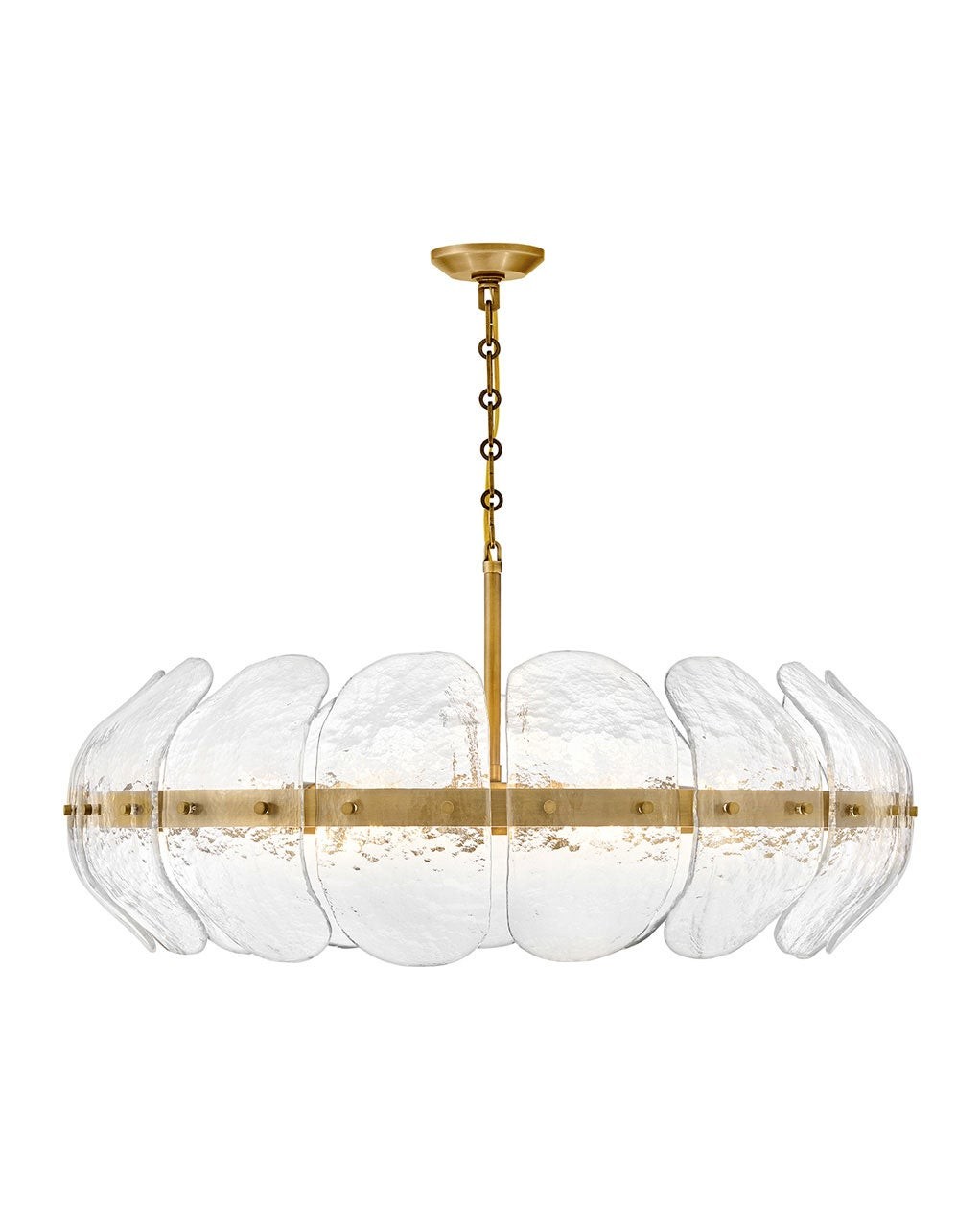 Heritage Brass LED Chandelier from the Lillia Collection