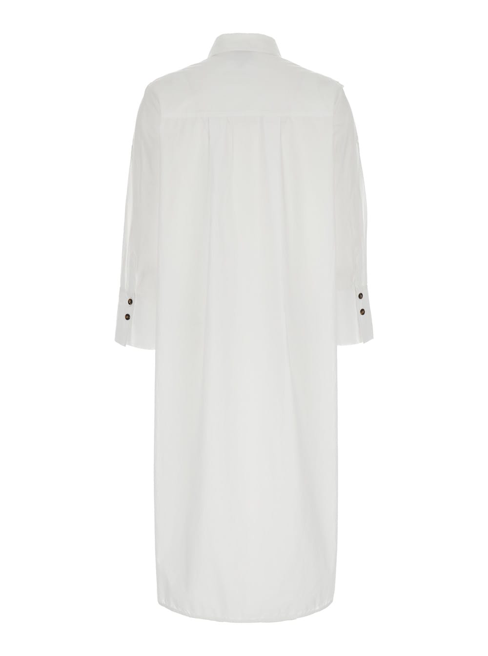 Cotton Poplin Oversized Shirt Dress