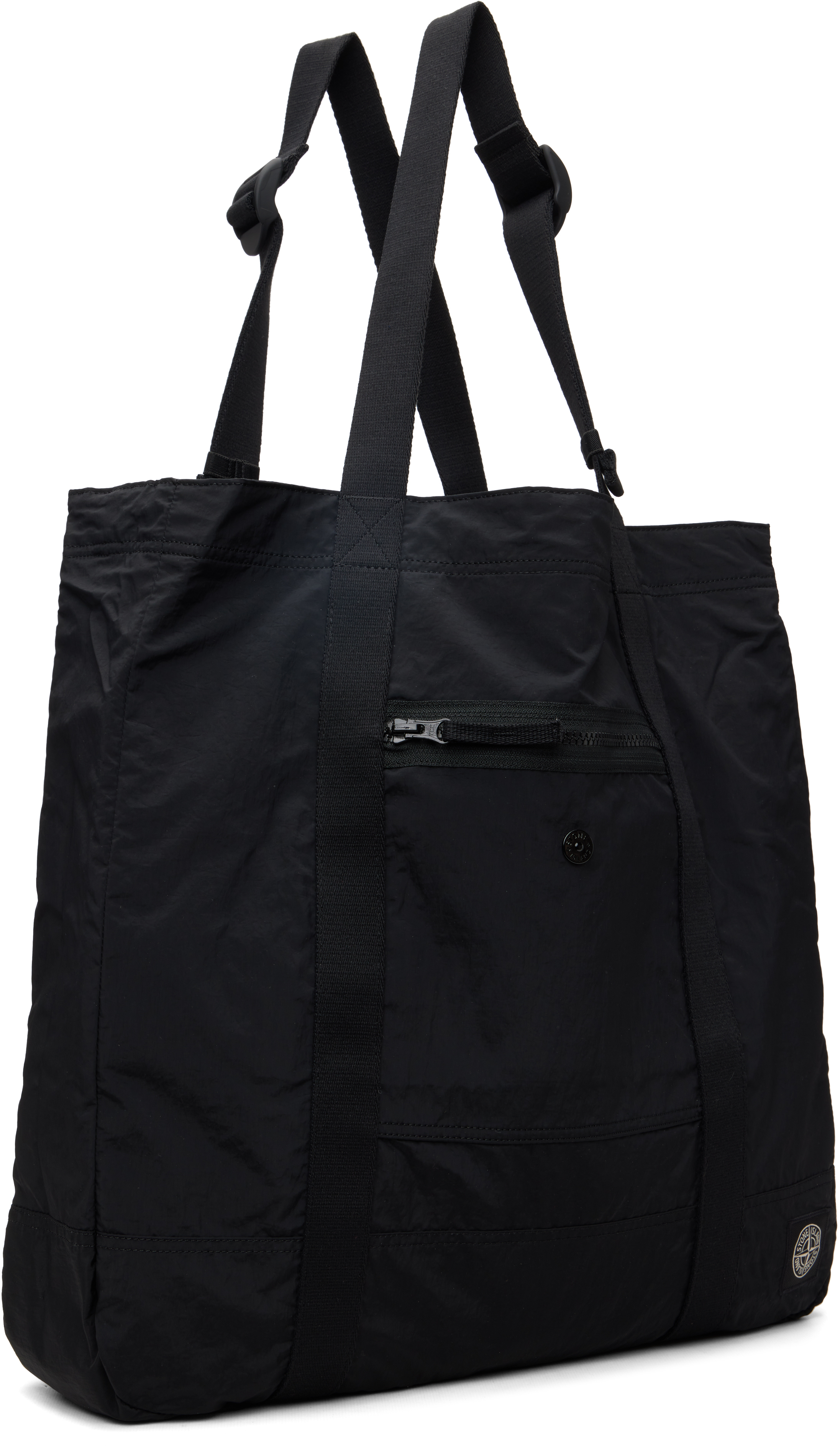 Black 9200012 Coated Nylon Metal ECONYL Tote