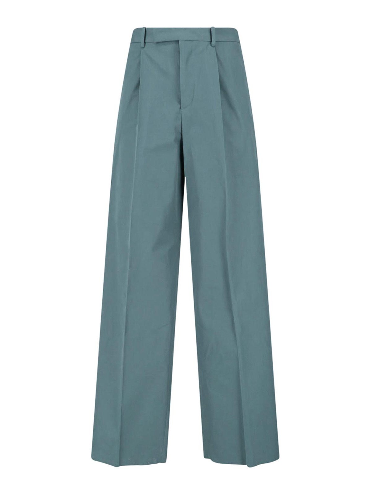 Jil Sander - pleated cotton trousers drop crotch design