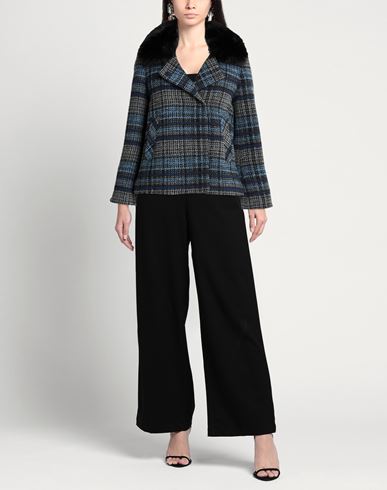 Woman Jacket Navy Size 2 Cotton, Polyester