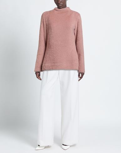 Woman Turtleneck Antique rose Size M Polyester, Polyamide