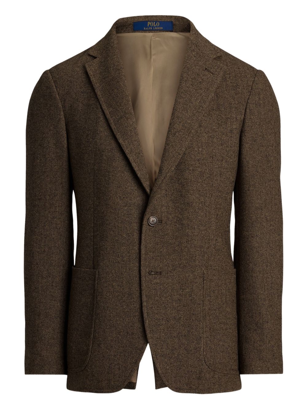 Herringbone tweed blazer - Brown