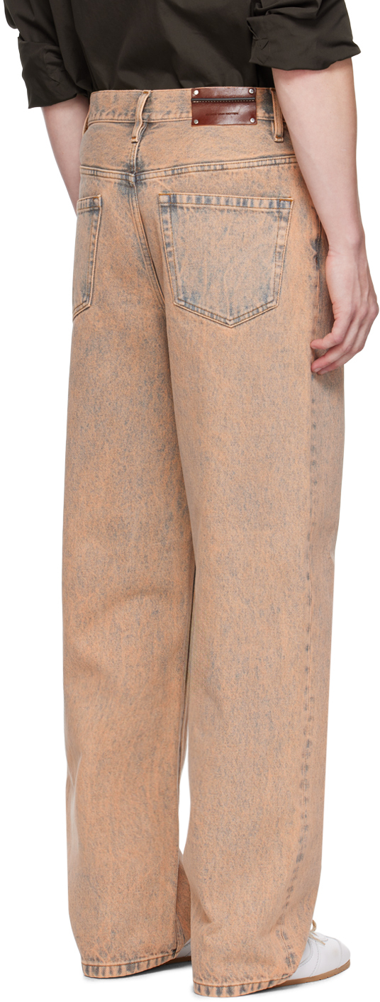 Dries Van Noten Pink Dyed Jeans