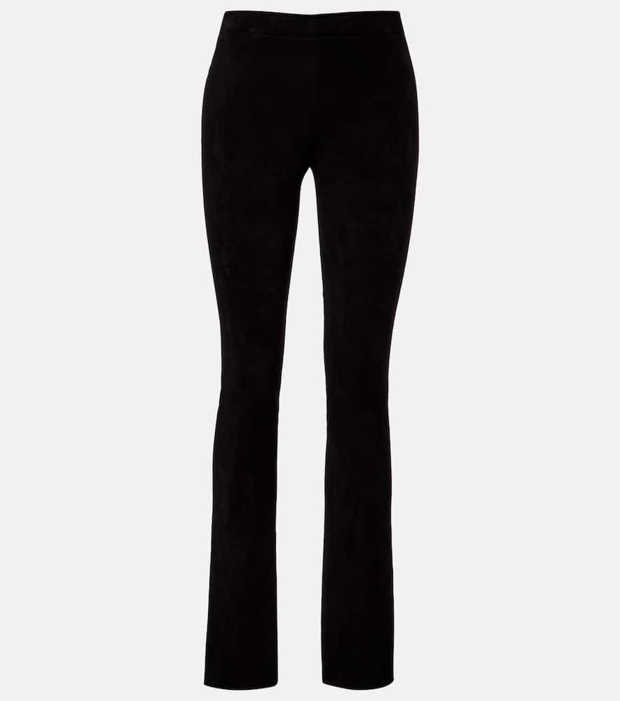 JP Long suede flared pants