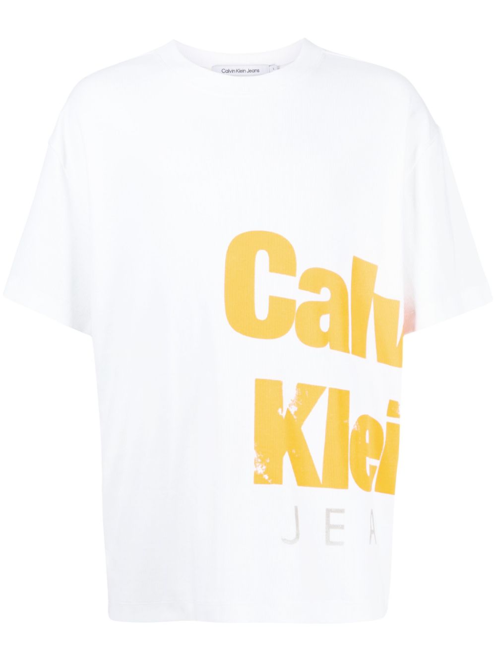 Logo-print stretch-cotton T-shirt - White