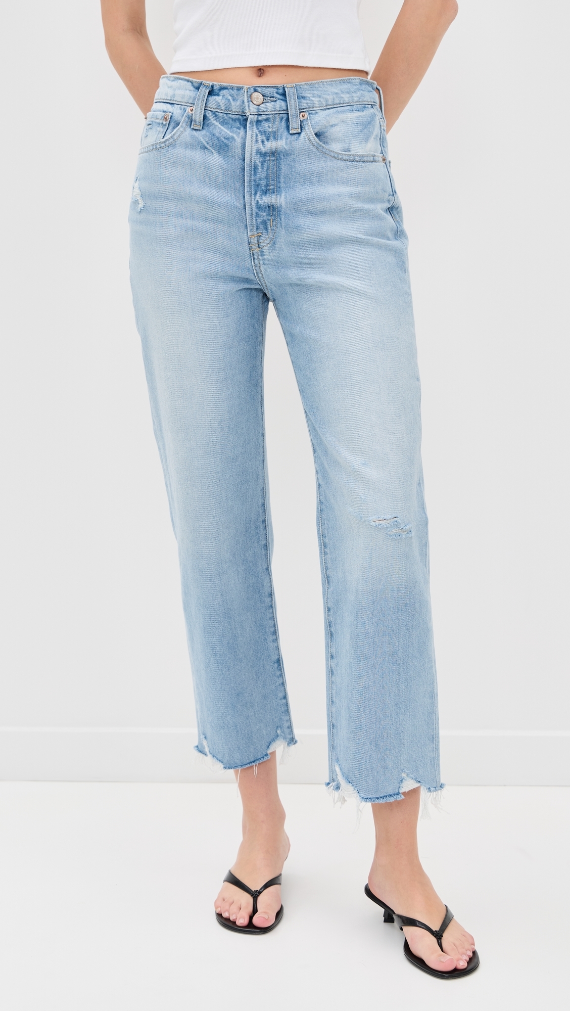 Pistola Denim Cassie Crop Jeans Leisure Vintage