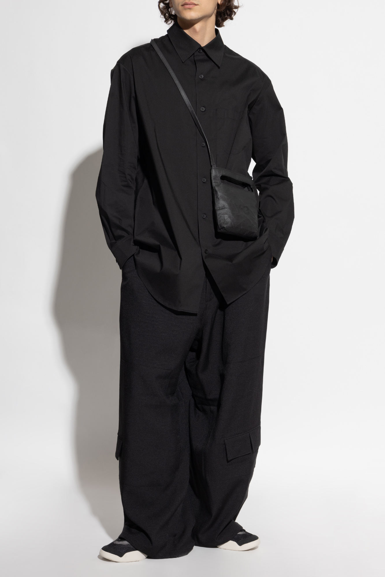 Shirt With Pocket, Men's, Black