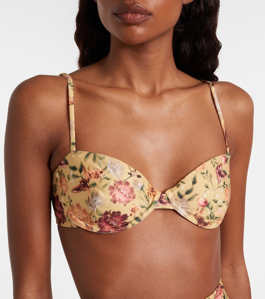 Magdalena floral bikini top