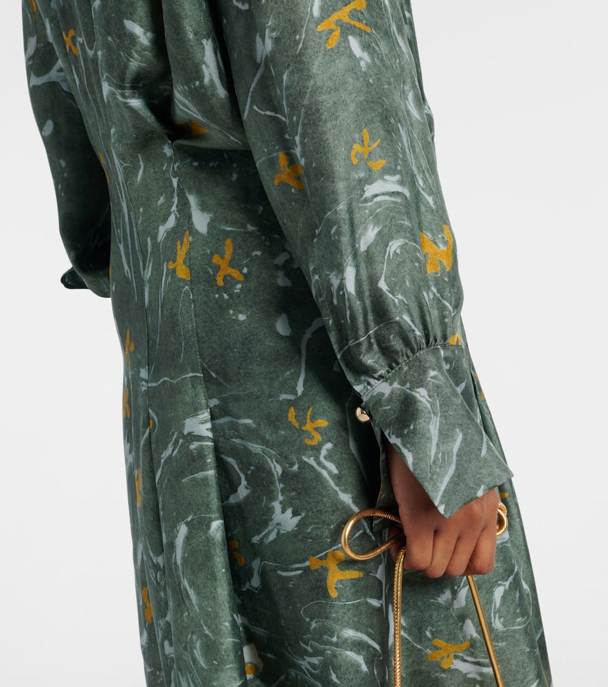 Felicia studded silk maxi dress