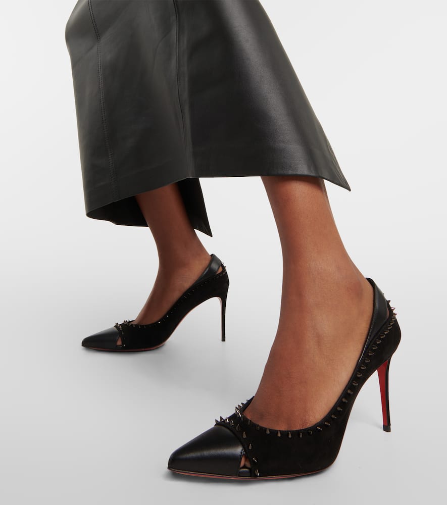 Duvette Spikes 85 leather pumps