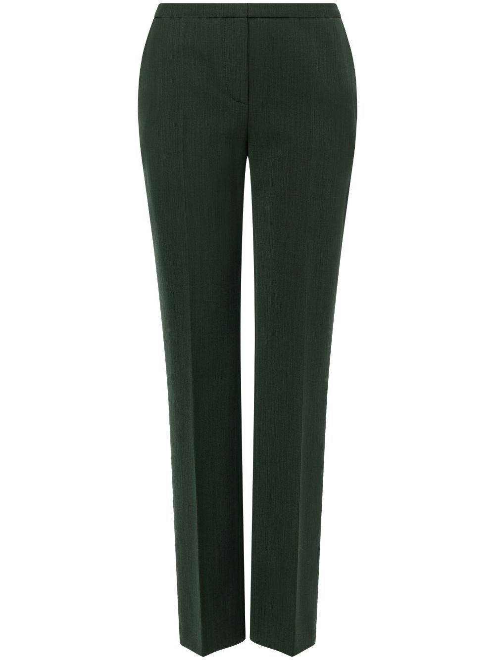 Cropped slim-fit trousers - Green