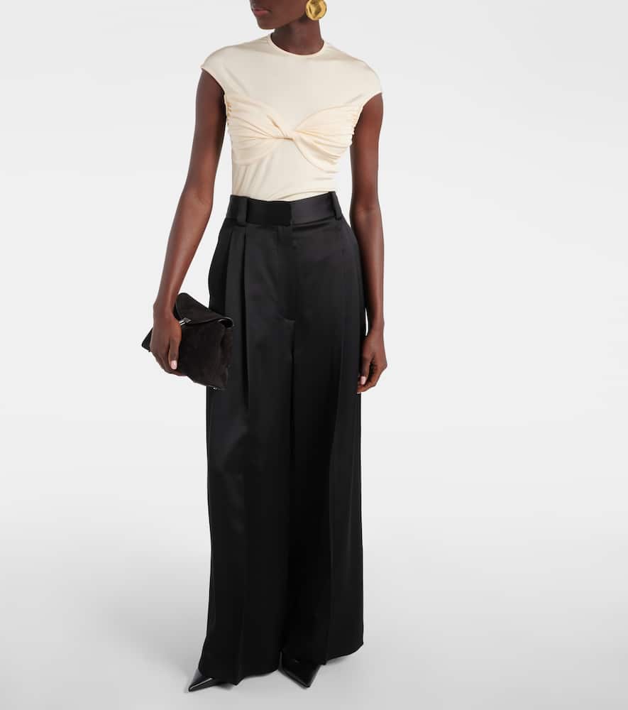 Paola gathered jersey top