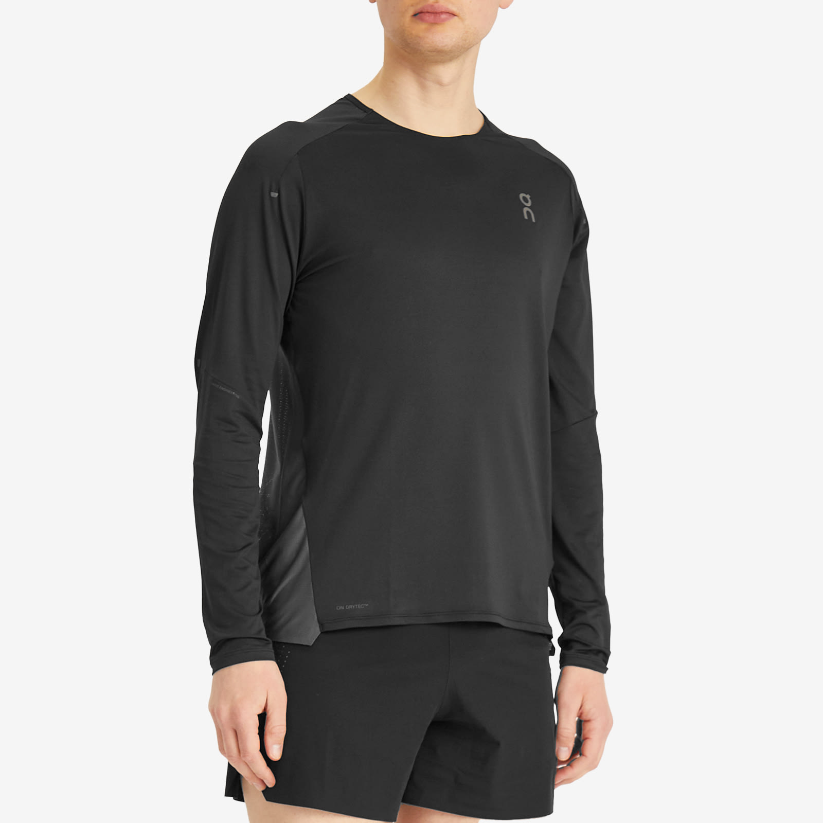 ON Men's Performance Lg T-Shirt in Black/Eclipse