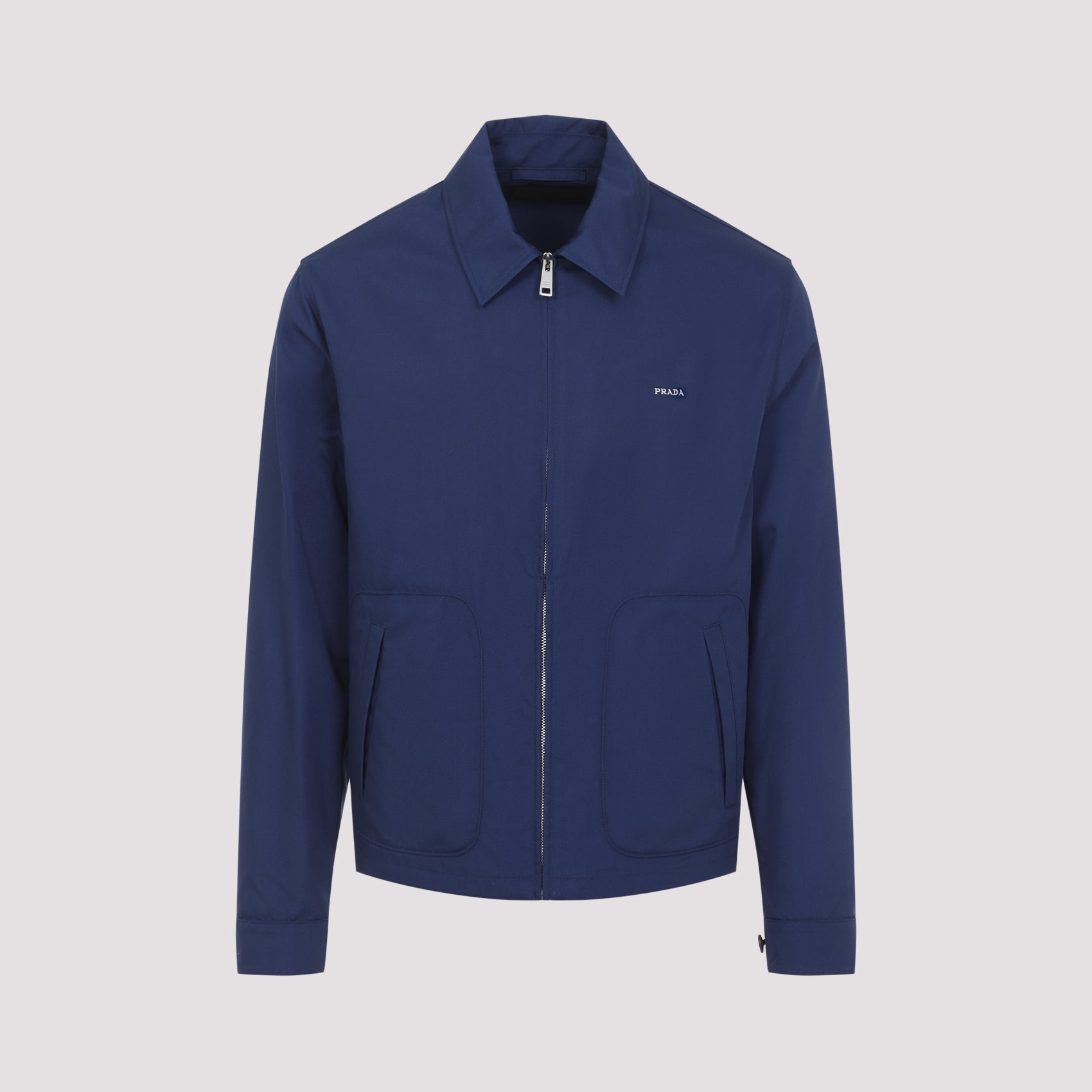 Cotton Blend Blouson Jacket