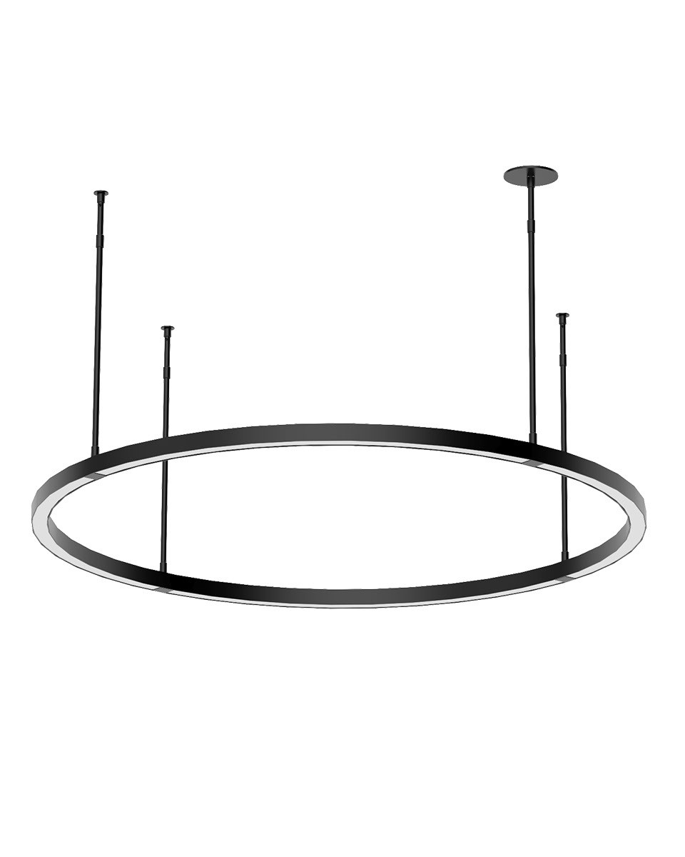Nightshade Black LED Chandelier from the Stagger Collection