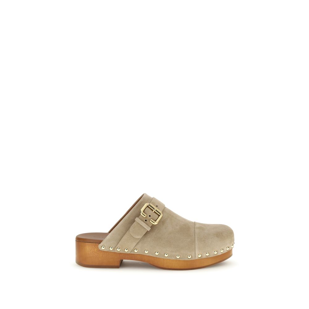 Jeannette Clog Mule — Beige