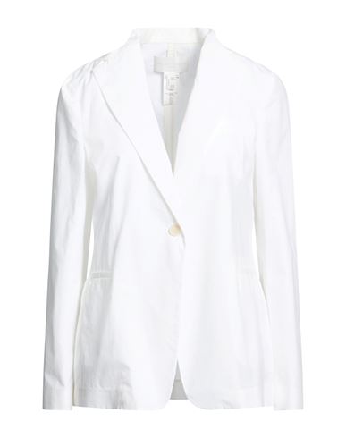 Woman Blazer White Size 6 Cotton