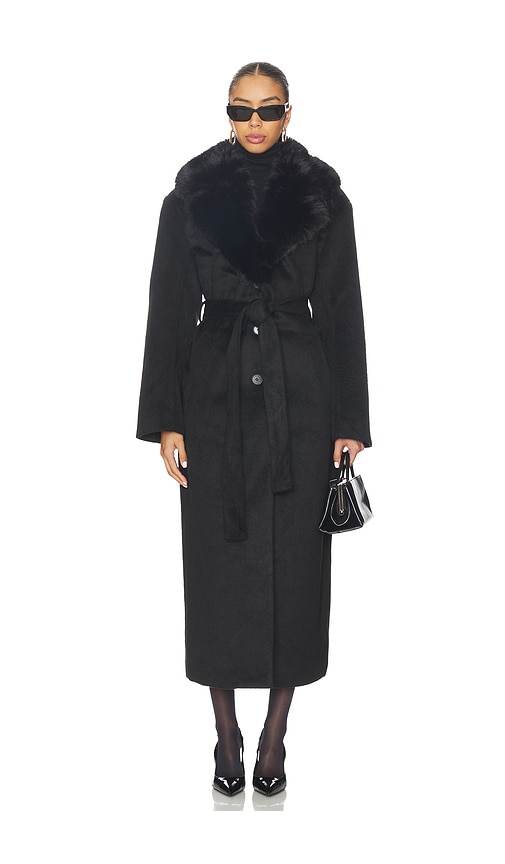LAMARQUE Tillie-L Coat in Black. L. Also in XS