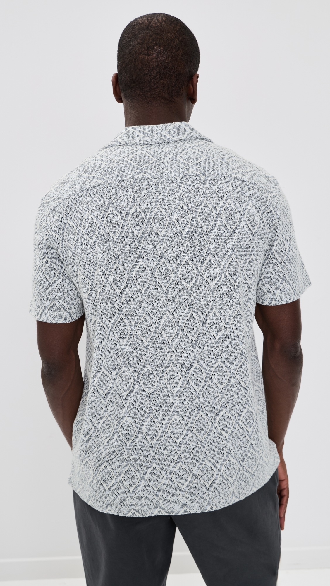 Oasis Camp Shirt Blue Island Medallion 