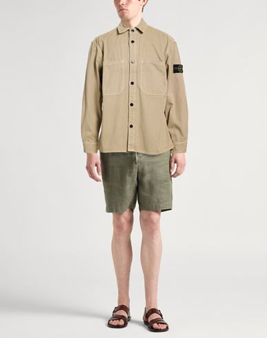 Man Shirt Sand Size M Cotton