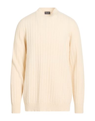 Man Sweater Cream Size 44 Cashmere, Wool