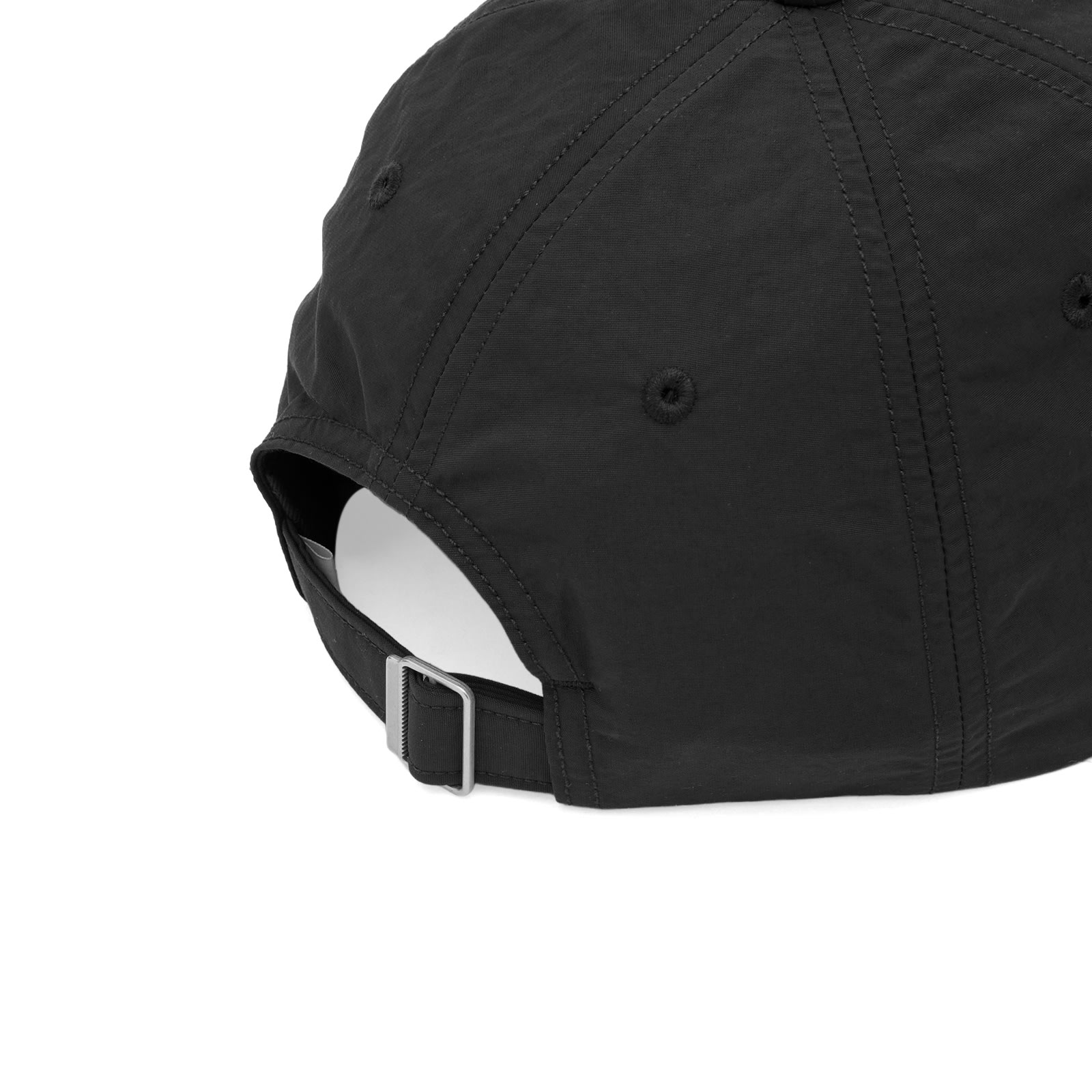 Men's Nylon Taffeta 6 Panel Cap Black