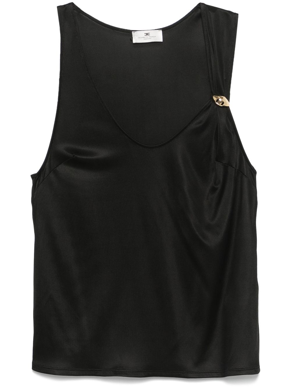 Logo-brooch tank top - Black