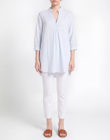 Woman Top Sky blue Size L Cotton