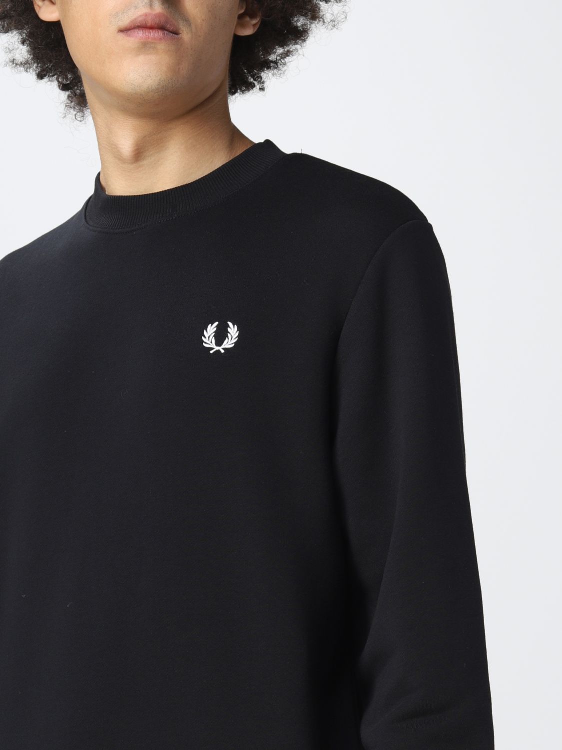 Sweatshirt Men color Black