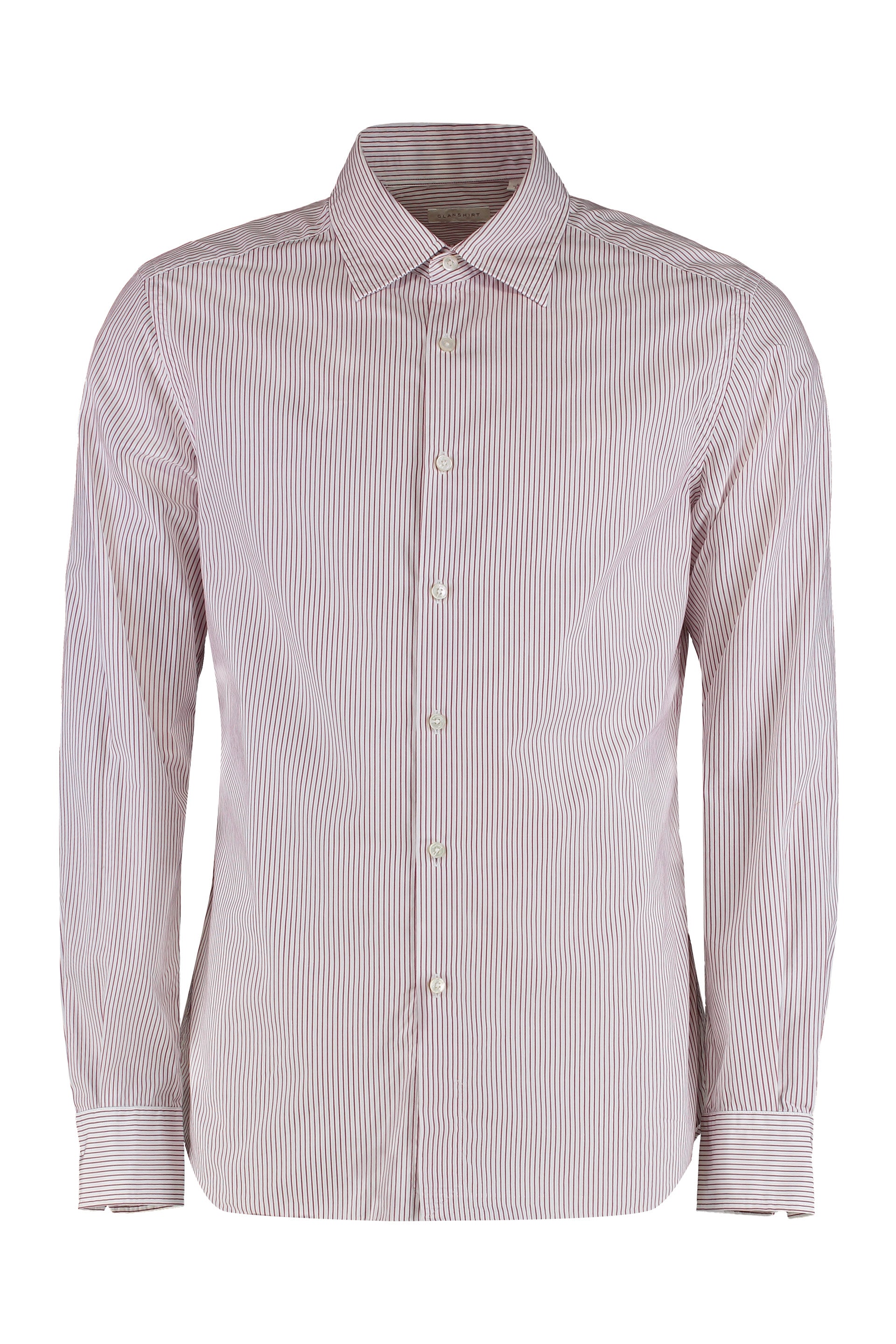 Striped Long-Sleeve Cotton Shirt