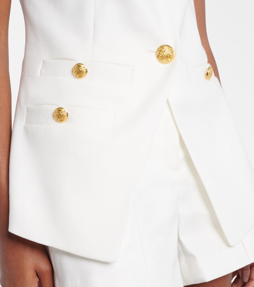 Tamara linen-blend vest