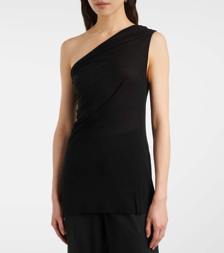 Athena draped one-shoulder top