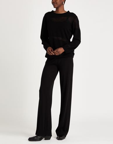 Woman Sweater Black Size 2 Virgin Wool, Silk, Cashmere, Mohair wool, Nylon