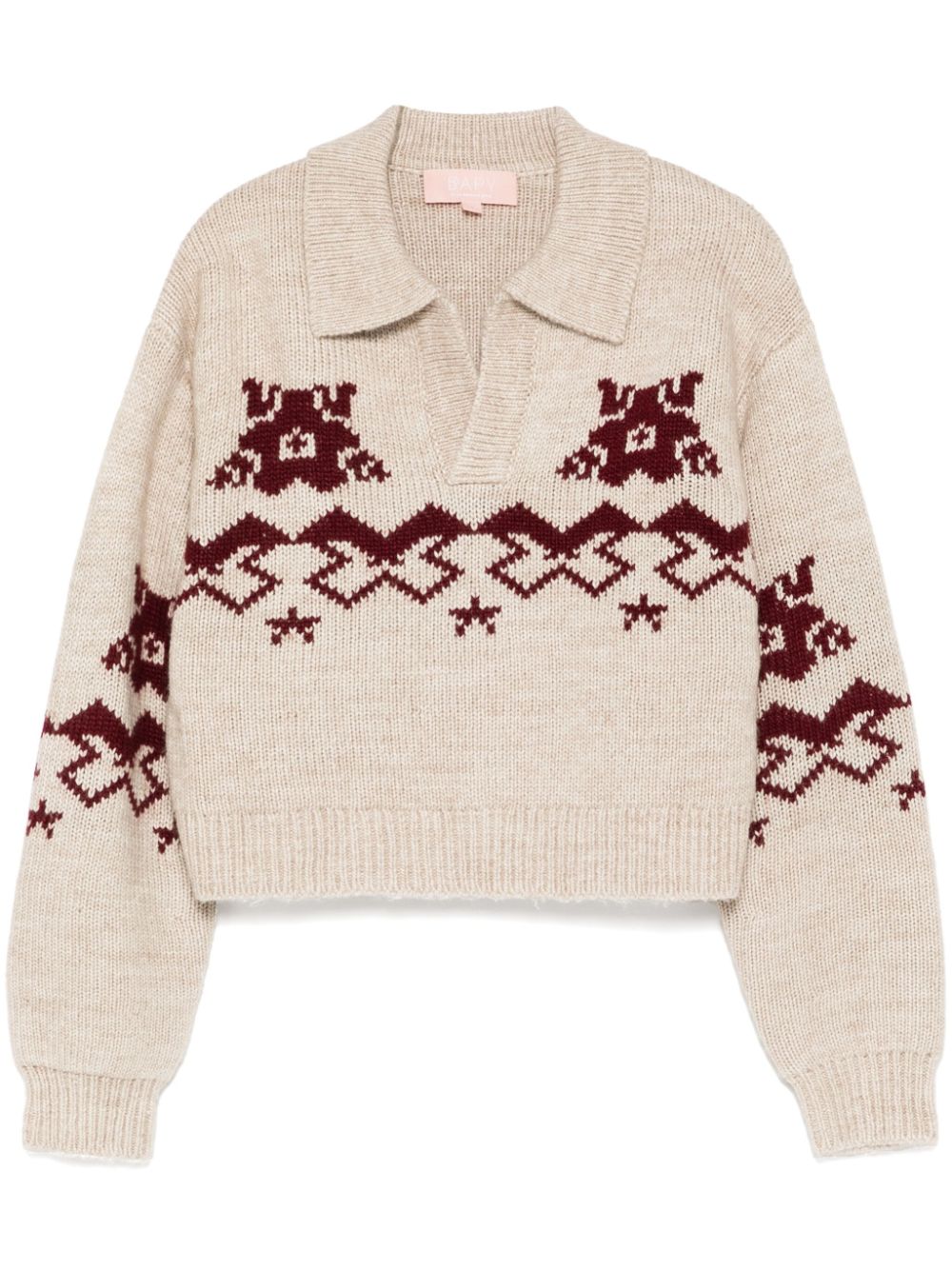 Intarsia jumper - Neutrals